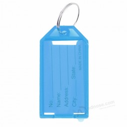 Etiquetas de plástico Llaveros Etiquetas de identidad ID Etiqueta de tarjeta de nombre