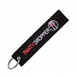 flight embroidery pilot Key ring chain aviation Tag label