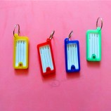 plastic rectangle keychains luggage tag wholesale