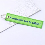 flight embroidery keychain For Car motorcycle Bag luggage logo keychain
