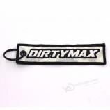 decorative gift polyester  custom logo single/double sides keychain