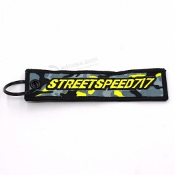 stoff logo stickerei werbe keychain