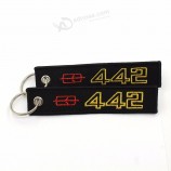 high quality cheap custom embroidered Key chain