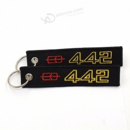 llavero bordado personalizado barato de alta calidad