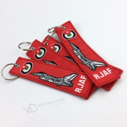custom woven Key chain keychain merrow border,woven Key chain