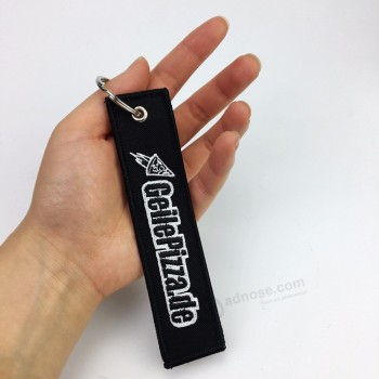 Porte-clés de conception de broderie de cadeaux d’aviation personnalisés