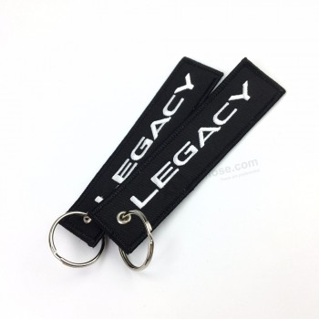 Cheap Custom Embroidered Keychain Luggage Tag Label Key Chain flight key chains