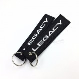cheap custom embroidered keychain luggage Tag label Key chain flight key chains