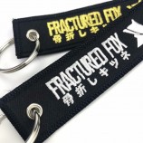 china manufacture promotional Hot sale custom luggage embroidered tag key chains