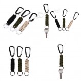 Porte-clés en cuir corde tissée Porte-clés en métal Porte-clés Porte-clés