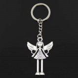 Colgantes de ángel de 58x38 mm Soporte para anillo de llavero de coche hecho en china
