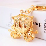 Carro de princesa 3D pingente de carro chaveiro charme DIY chaveiro titular chaves