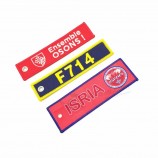 Flug Auto Motorrad Tasche Gepäck fertigen bunte Stickerei keychain kundenspezifisch an