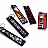 logo embroidery fabric keychain for promotional gift