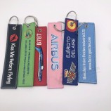 kundengebundener bunter Logostickerei keychain