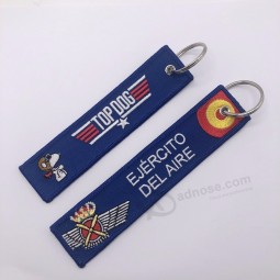 Promotional Embroidery Keychain Embroidery Custom Keyrings