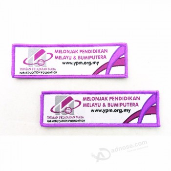 Promoção de algodão personalizado adulto cordão lembranças tecidas chaveiro promoção