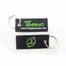 promotion brodé porte-clés logo personnalisé porte-clés broderie