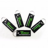 fashion shaped keychain embroidery custom promotional advertizing