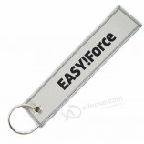 airplane embroidery fabric keyring keychain