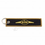 cheap custom embroidery keychain strap tag