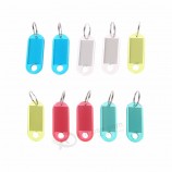 whyverage 10pcs neues transparentes Plastikgepäck Identifikation-Aufkleber Schlüsselumbauten keychains Schlüsselringumbauten sackt Zusätze ein