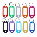 2000 peças Tags chave com etiquetas de identificação de anel para chaveiro Homens crianças Pet bag Bag com janela de etiqueta cores sortidas