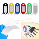 10pcs Plastikschlüsselumbauten sortiert Schlüsselringe Identifikation etikettiert Namenskarte Fob Aufkleber Neu