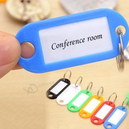 ID de anillo dividido personalizado Etiquetas de etiquetas Etiquetas Llaveros Llaveros nombre numerado etiquetas de equipaje equipaje