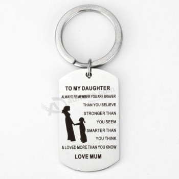 Metal key ring with label Print