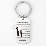 metal key ring with label print