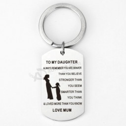 metal key ring with label print