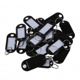 Key ID label tags split ring keyring keychain black wholesale