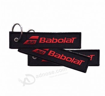 Porte-clés en tissu d’anneau en métal personnalisé pour avion Scuba Diver porte-clés