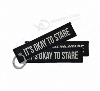 Superior Quality Pilot Key Ring Felt Blank Flight Keychain Embroidery