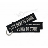 superior quality pilot Key ring felt blank flight keychain embroidery