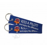 customize keychains For brand name aircraft chain sewing Key Fob