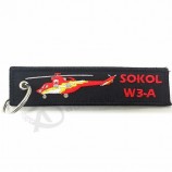 geborduurde patch luchtvaart borduurwerk vliegtuig sleutelhangers