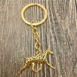 Dobermann Schlüsselanhänger Mode Haustier Hund Schmuck Dobermann Pinscher Auto Schlüsselbund Tasche Schlüsselring für Frauen Männer