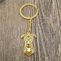 Greyhound Key Chains Fashion Pet Dog Jewellery Greyhound Car Keychain Bag Keyring For Women Men
