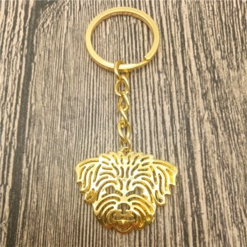 Shih Tzu Key Chains Fashion Pet Dog Jewellery Coton de Tulear Car Keychain Bag Keyring For Women Men
