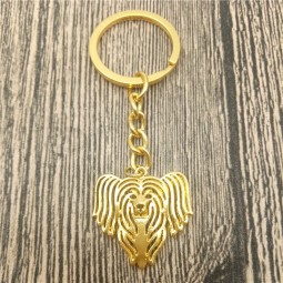 Chinese Crested Schlüsselanhänger Mode Haustier Hund Schmuck Chinese Crested Auto Schlüsselbund Tasche Schlüsselring für Frauen Männer