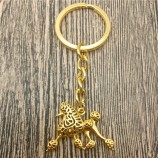 Poodle chaveiro moda Pet Dog jóias poodle Carro chaveiro Saco chaveiro Para mulheres Homens