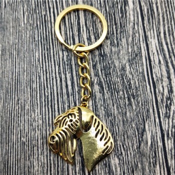Nouveau Schnauzer Porte-clés Mode Animal de compagnie Chien Bijoux Tendance Schnauzer Voiture Porte-clés Sac Porte-clés Porte-clés Pour Femmes Hommes