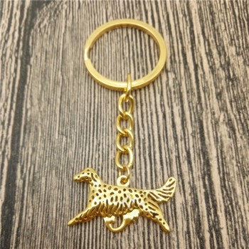 English Setter Key Chains Fashion Pet Dog Jewellery English Setter Car Keychain Bag Keyring For Women Men