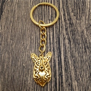 Cardigan welsh corgi Porte-clés Mode Animal de compagnie Chien Bijoux Cardigan welsh corgi Voiture Porte-clés Sac Porte-clés Pour Femmes Hommes