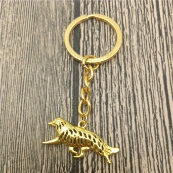 Australian Shepherd Key Chains Fashion Pet Dog Jewellery Australian Shepherd Car Keychain Bag Keyring For Women Men