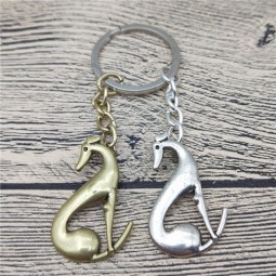 New Italian Greyhound Key Chains Fashion Pet Dog Jewellery Italian Greyhound Car Keychain Bag Keyring For Women Men