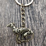 Neue italienische windhund schlüsselanhänger mode hund schmuck italienische windhund auto schlüsselbund tasche schlüsselanhänger für frauen männer