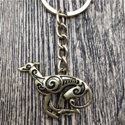 New Italian Greyhound Key Chains Fashion Pet Dog Jewellery Italian Greyhound Car Keychain Bag Keyring For Women Men